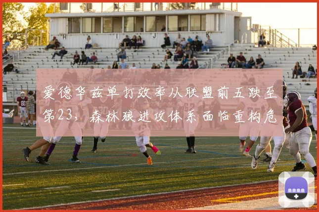 爱德华兹单打效率从联盟前五跌至第23，森林狼进攻体系面临重构危机